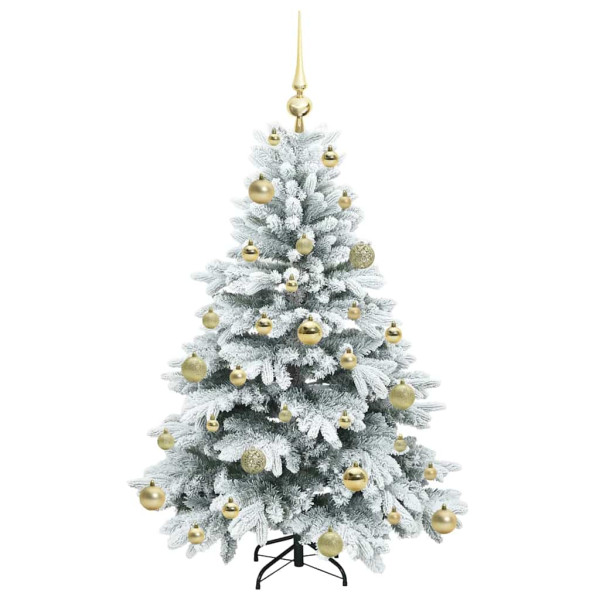 Árbol de Navidad artificial con 150 LED Verde 120 cm PE y PVC M 4