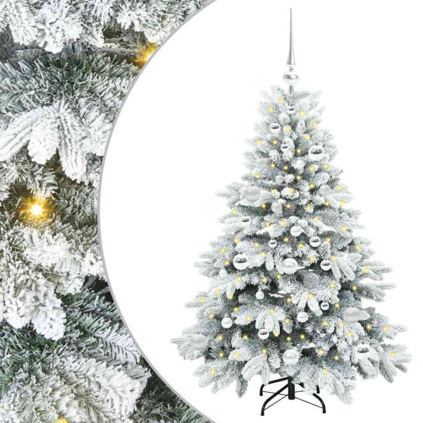 Árbol de Navidad artificial con 150 LED Verde 120 cm PE y PVC M 2