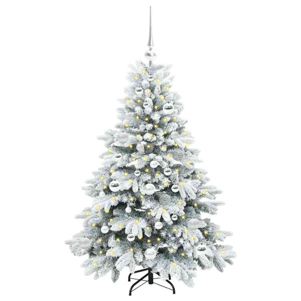 Árbol de Navidad artificial con 150 LED Verde 120 cm PE y PVC M 3