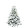 Árbol de Navidad artificial con 150 LED Verde 120 cm PE y PVC 3