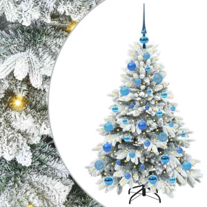 Árbol de Navidad artificial con 150 LED Verde 120 cm PE y PVC H