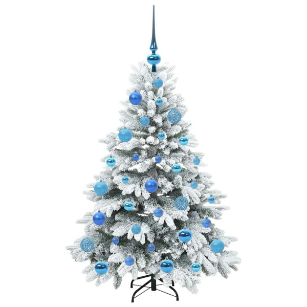 Árbol de Navidad artificial con 150 LED Verde 120 cm PE y PVC M 4