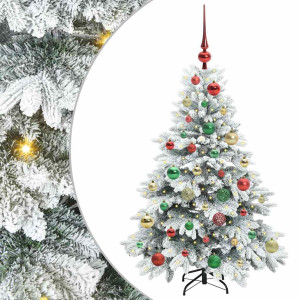 Árbol de Navidad artificial con 150 LED Verde 120 cm PE y PVC H