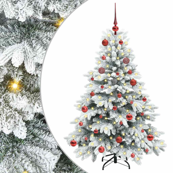 Árbol de Navidad artificial con 150 LED Verde 150 cm PE y PVC M 2