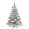 Árbol de Navidad artificial con 150 LED Verde 150 cm PE y PVC 3