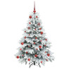 Árbol de Navidad artificial con 150 LED Verde 150 cm PE y PVC 4