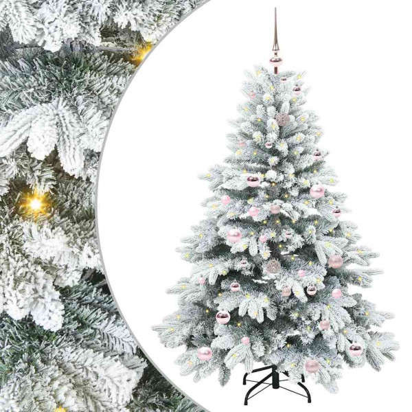 Árbol de Navidad artificial con 150 LED Verde 150 cm PE y PVC D