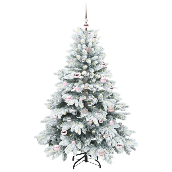 Árbol de Navidad artificial con 150 LED Verde 150 cm PE y PVC M 2