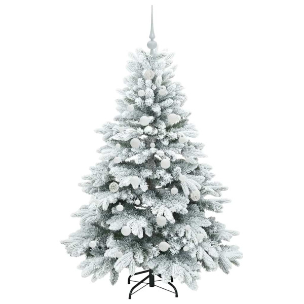 Árbol de Navidad artificial con 150 LED Verde 150 cm PE y PVC M 4