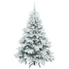 Árbol de Navidad artificial con 150 LED Verde 150 cm PE y PVC 4