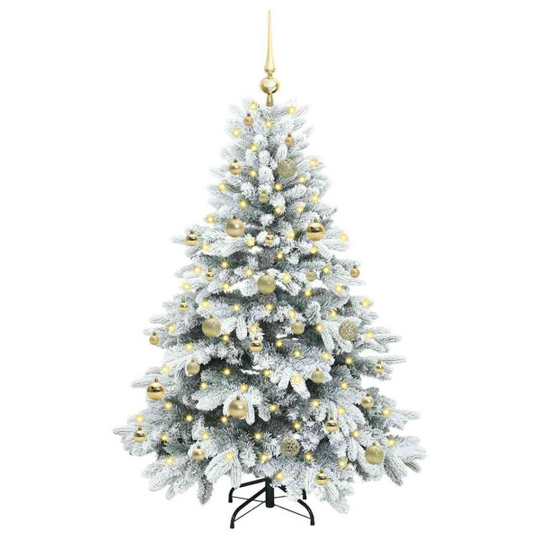 Árbol de Navidad artificial con 150 LED Verde 150 cm PE y PVC M 3