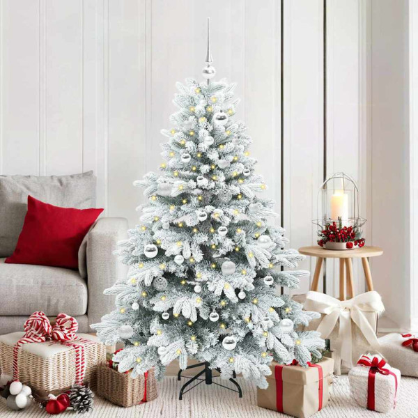 Árbol de Navidad artificial con 150 LED Verde 150 cm PE y PVC D