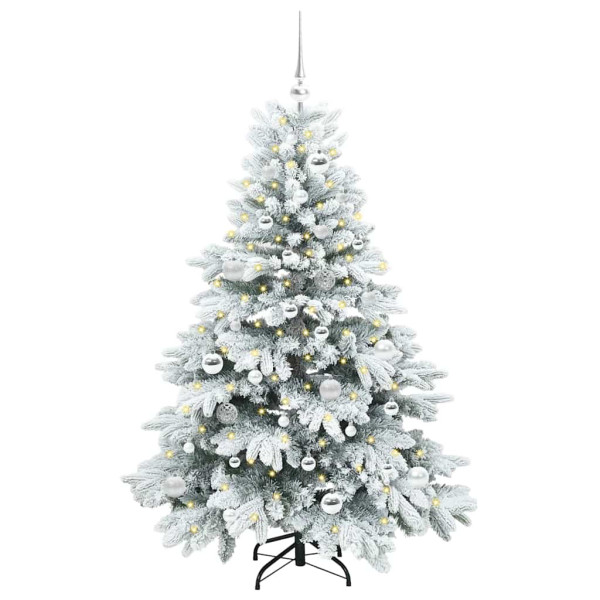 Árbol de Navidad artificial con 150 LED Verde 150 cm PE y PVC M 3