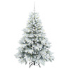 Árbol de Navidad artificial con 150 LED Verde 150 cm PE y PVC 3