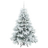 Árbol de Navidad artificial con 150 LED Verde 150 cm PE y PVC 4