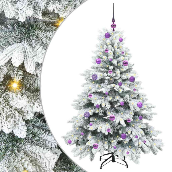 Árbol de Navidad artificial con 150 LED Verde 150 cm PE y PVC M 2
