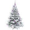 Árbol de Navidad artificial con 150 LED Verde 150 cm PE y PVC 4