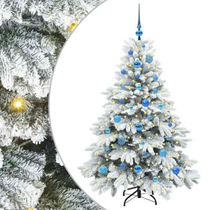 Árbol de Navidad artificial con 150 LED Verde 150 cm PE y PVC H