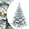 Árbol de Navidad artificial con 150 LED Verde 150 cm PE y PVC 2