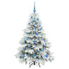 Árbol de Navidad artificial con 150 LED Verde 150 cm PE y PVC 3