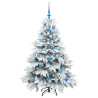 Árbol de Navidad artificial con 150 LED Verde 150 cm PE y PVC 4
