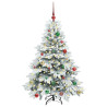 Árbol de Navidad artificial con 150 LED Verde 150 cm PE y PVC 3