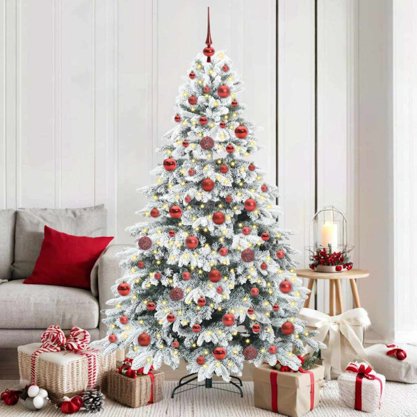 Árbol de Navidad artificial con 300 LED Verde 180 cm PE y PVC D