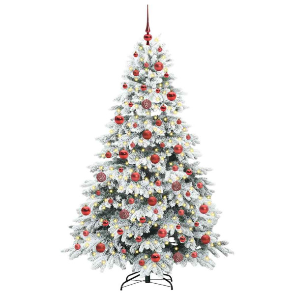 Árbol de Navidad artificial con 300 LED Verde 180 cm PE y PVC M 3