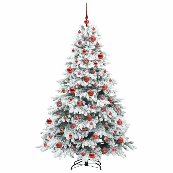 Árbol de Navidad artificial con 300 LED Verde 180 cm PE y PVC M 4