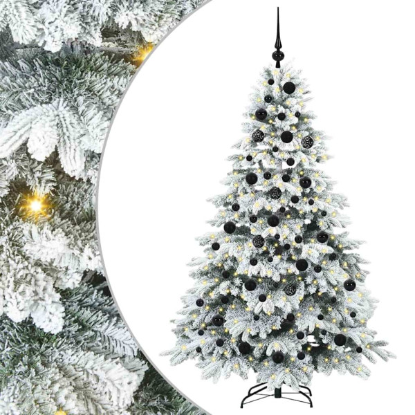 Árbol de Navidad artificial con 300 LED Verde 180 cm PE y PVC M 2