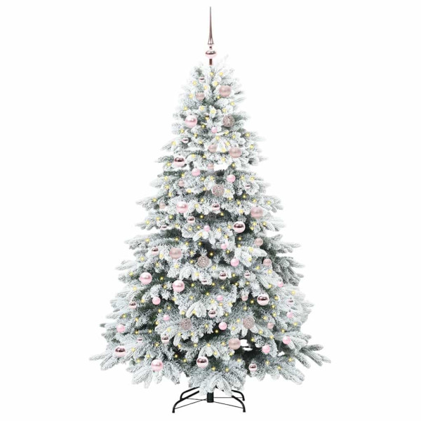 Árbol de Navidad artificial con 300 LED Verde 180 cm PE y PVC M 3