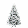 Árbol de Navidad artificial con 300 LED Verde 180 cm PE y PVC 4