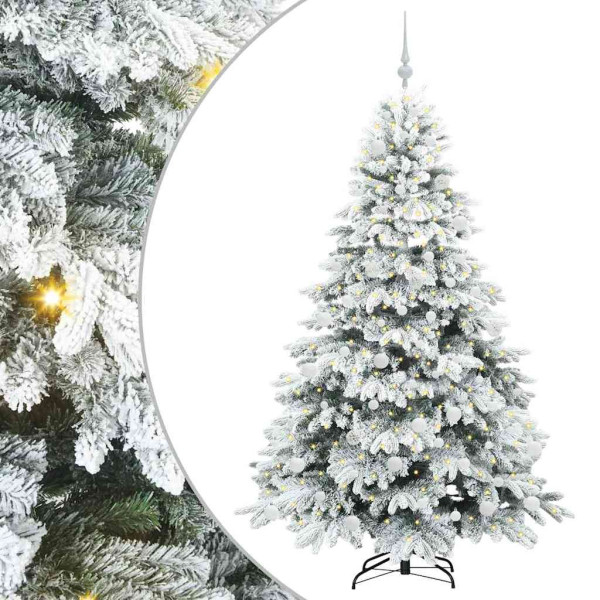 Árbol de Navidad artificial con 300 LED Verde 180 cm PE y PVC M 2