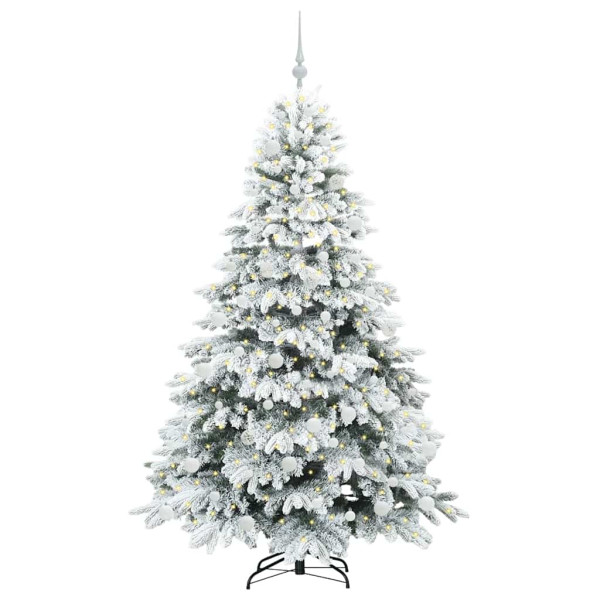 Árbol de Navidad artificial con 300 LED Verde 180 cm PE y PVC M 3