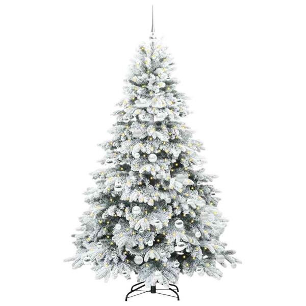 Árbol de Navidad artificial con 300 LED Verde 180 cm PE y PVC M 3