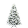 Árbol de Navidad artificial con 300 LED Verde 180 cm PE y PVC 3