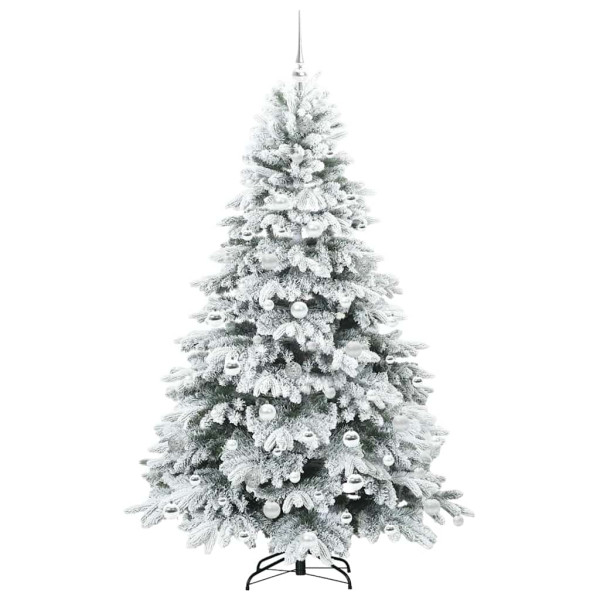 Árbol de Navidad artificial con 300 LED Verde 180 cm PE y PVC M 4