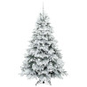 Árbol de Navidad artificial con 300 LED Verde 180 cm PE y PVC 4