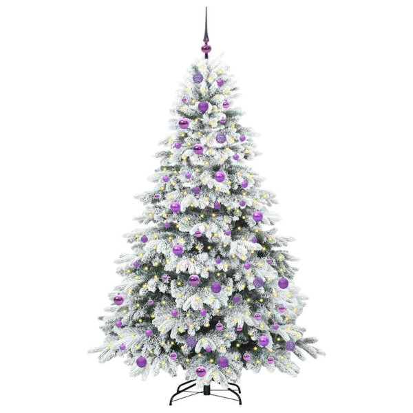 Árbol de Navidad artificial con 300 LED Verde 180 cm PE y PVC M 3