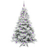 Árbol de Navidad artificial con 300 LED Verde 180 cm PE y PVC 3