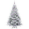 Árbol de Navidad artificial con 300 LED Verde 180 cm PE y PVC 4