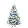 Árbol de Navidad artificial con 300 LED Verde 180 cm PE y PVC 3