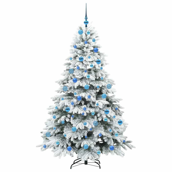 Árbol de Navidad artificial con 300 LED Verde 180 cm PE y PVC M 4