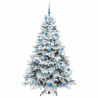 Árbol de Navidad artificial con 300 LED Verde 180 cm PE y PVC 4