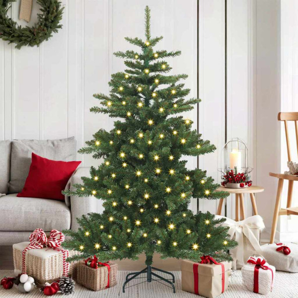 Árbol de Navidad artificial con ramas articuladas Verde 150 cm D