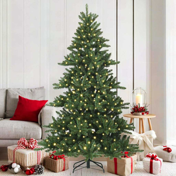 Árbol de Navidad artificial con ramas articuladas Verde 180 cm D