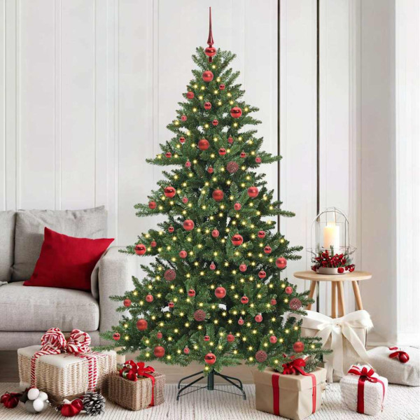 Árbol de Navidad artificial con ramas articuladas 180cm PVC D