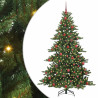 Árbol de Navidad artificial con ramas articuladas 180cm PVC 2