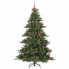 Árbol de Navidad artificial con ramas articuladas 180cm PVC 4