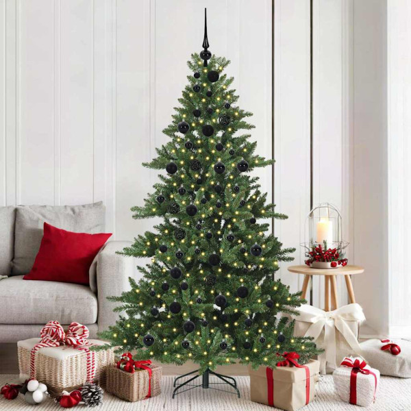 Árbol de Navidad artificial con ramas articuladas Verde 180 cm D